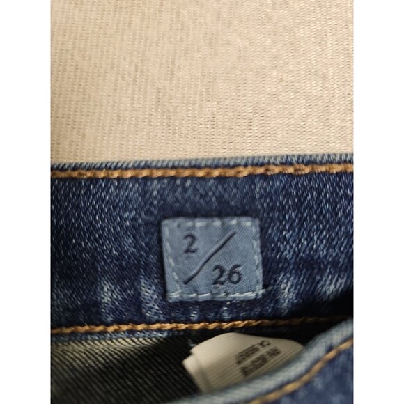 Lucky Brand Authenic Straight Crop  Jeans Distressed Womens Size 2/26 - Picture 5 of 8